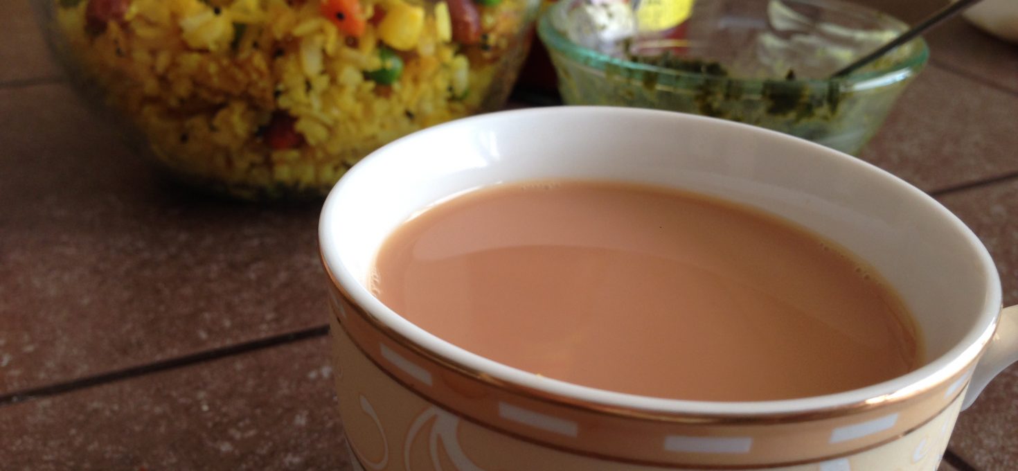 Poha and Adrakwali Chai an easy snack, anytime!