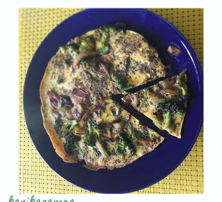 A broccoli frittata for the ovenless