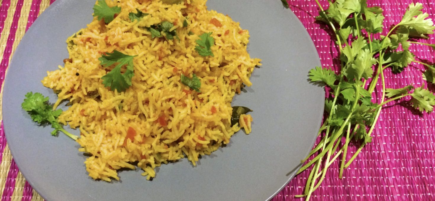 A Quick Tomato Rice Lunch/Dinner