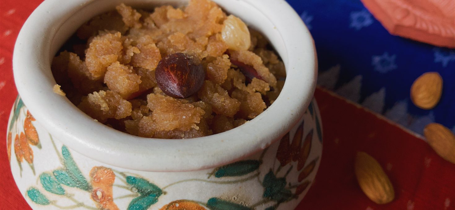 A Rich Aata Halwa (Whole Wheat Dessert)