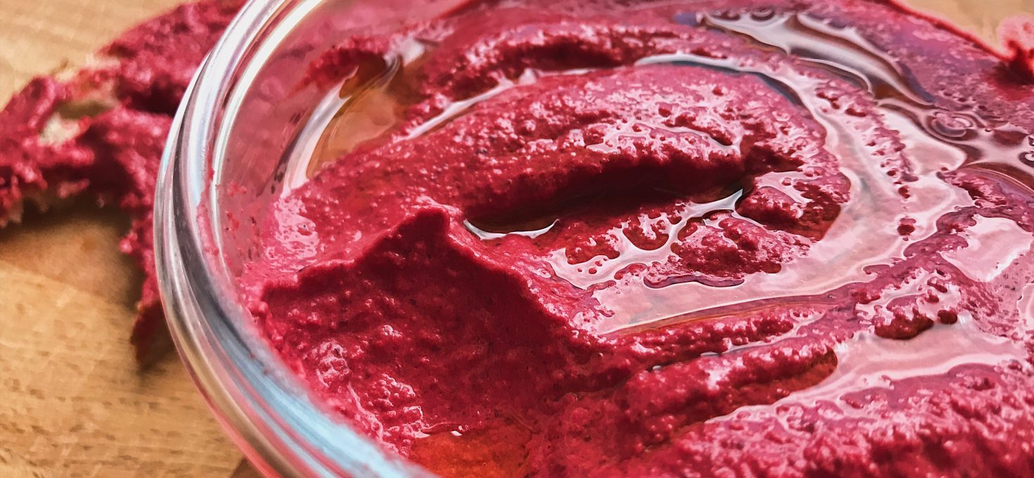 The Prettiest Hummus ~ Beetroot Hummus