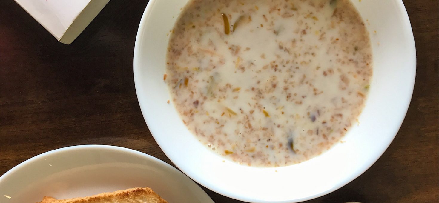 Bulgur Porridge with Toasted coconut