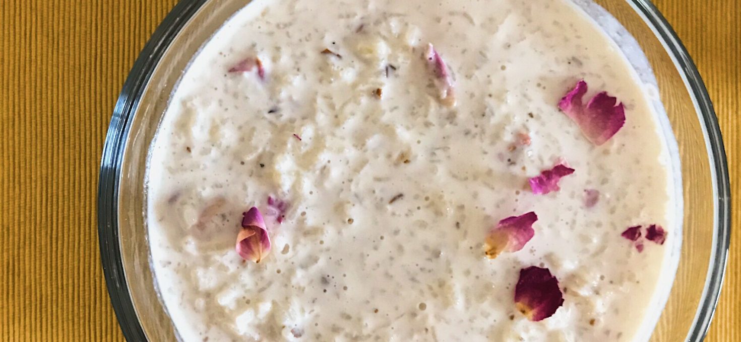 Gulab Kheer and Adventures with Gulkand, a rose petal jam